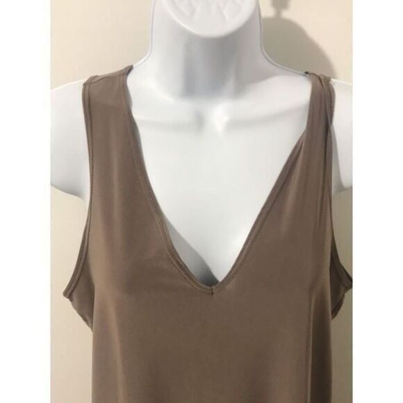 Onzie light brown Tank Top size M   0614A - Picture 1 of 7